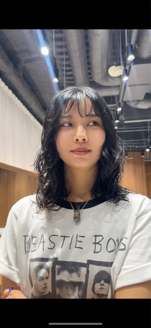 ミディアム ミディアムパーマ パーマ 石塚 瑛里菜のヘアスタイル