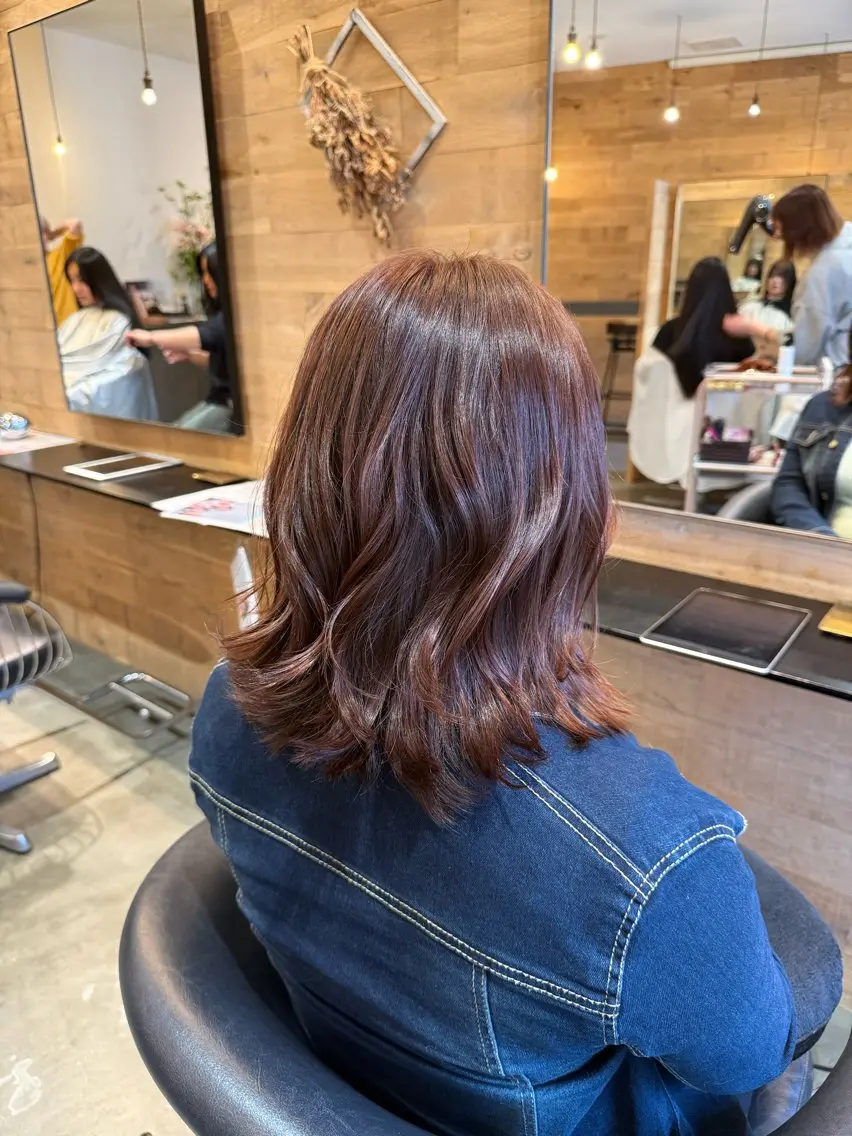 セミロング ヘアカラー Hina/札幌/カラ ーモデル募集中🌼のヘアスタイル