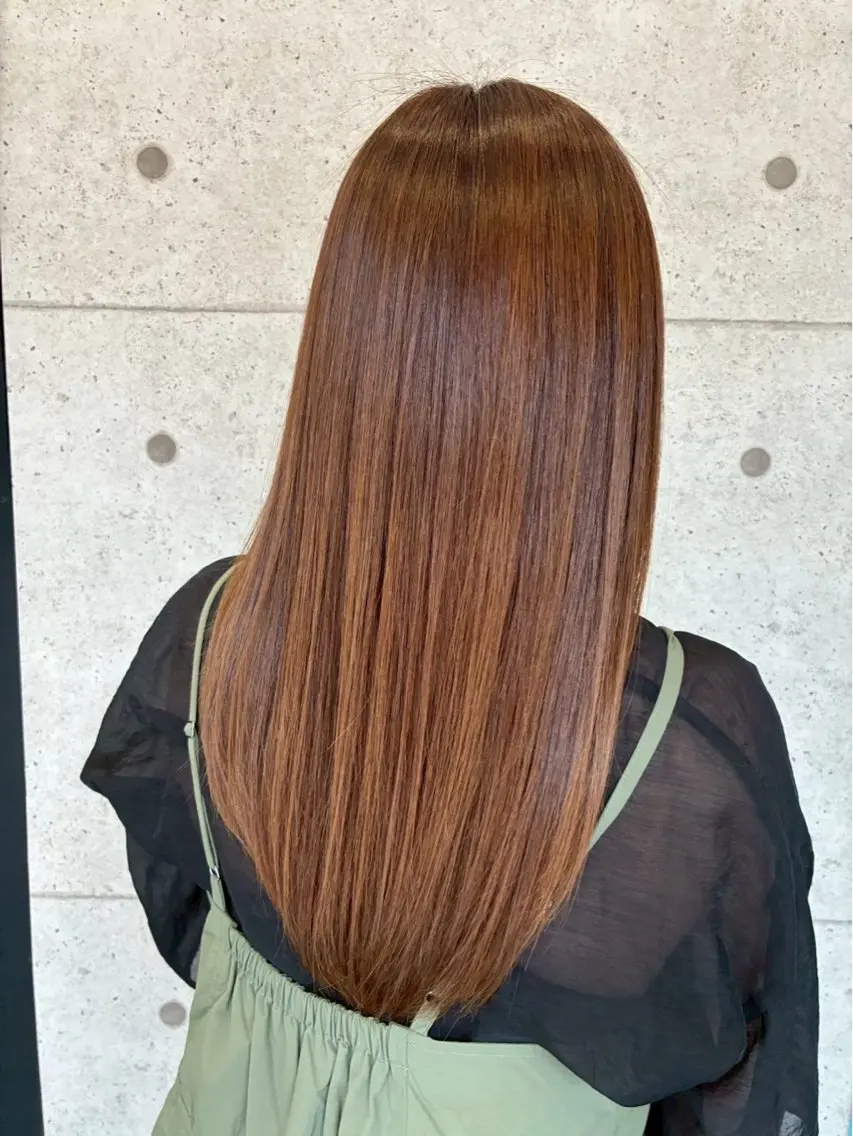 ロング 縮毛矯正 EARTH 西川口のヘアスタイル