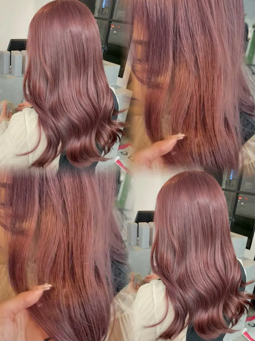 セミロング ヘアカラー トリートメント miloc himekaのヘアスタイル