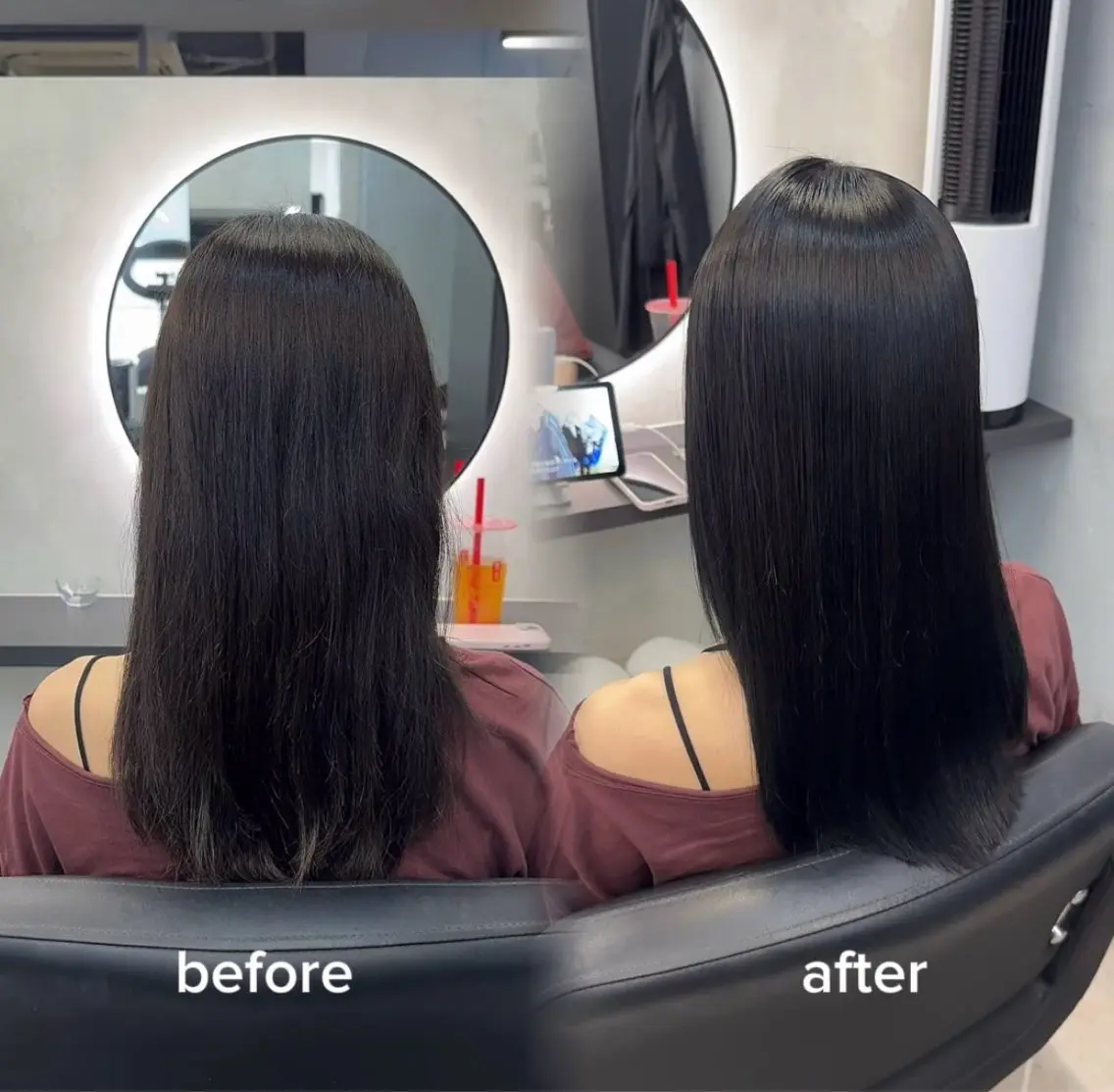 ロング カラー ヘアアレンジ カット ヘアカラー 縮毛矯正 トリートメント 新宿 /髪質改善/ レイヤー/ヒュウガのヘアスタイル