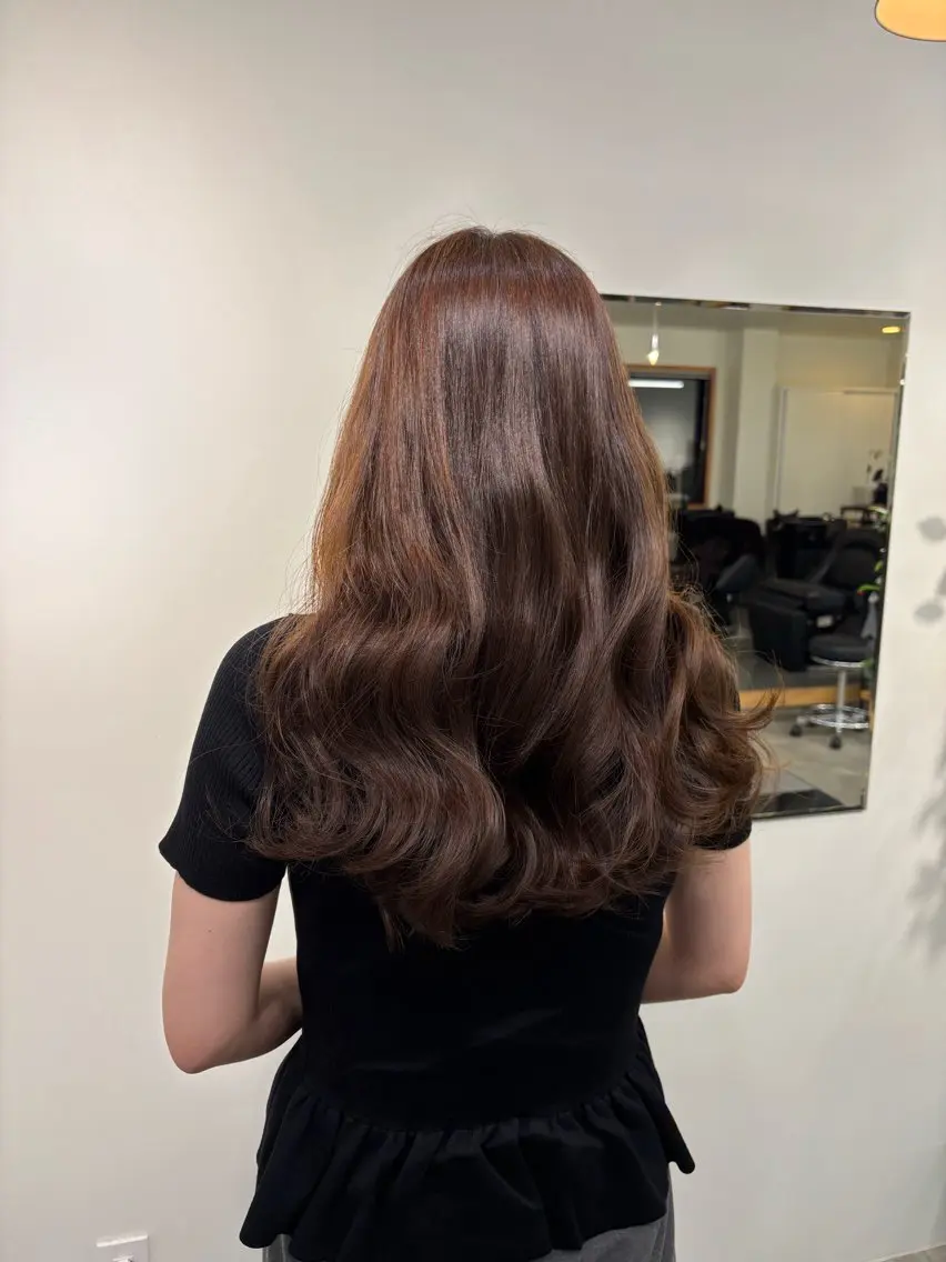 ロング 村田 杏のヘアスタイル