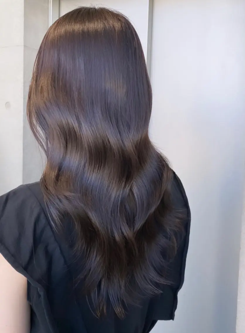 セミロング カラー カット ヘアカラー トリートメント 🌫️大人韓国ヘア 🌫️naoyaのヘアスタイル