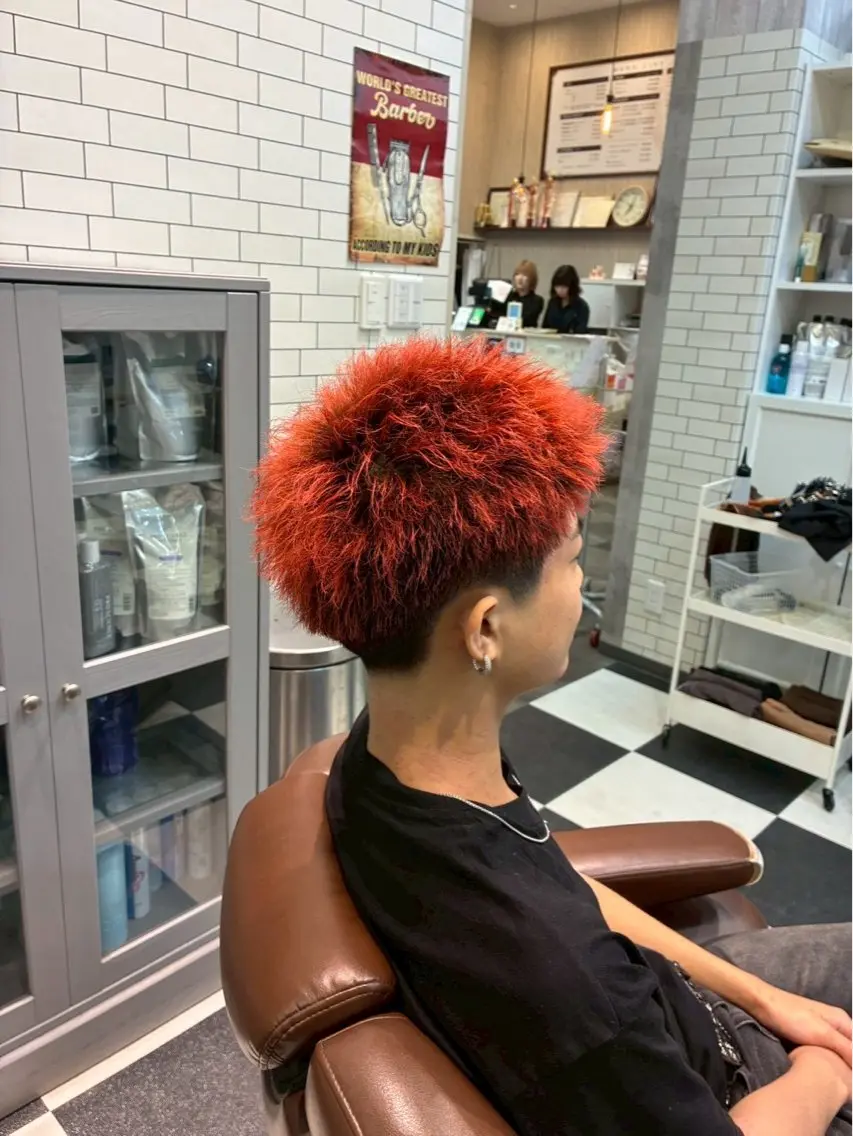 ショート カラー パーマ lua店 Yugo(河野有吾)のヘアスタイル