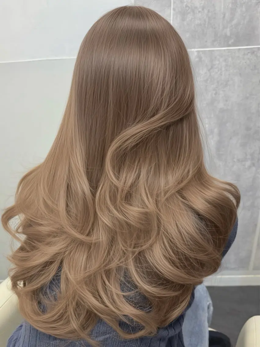 ロング カラー カット ヘアカラー トリートメント 顔まわりの神様✨ 透明感カラー藤嶋秀幸のヘアスタイル