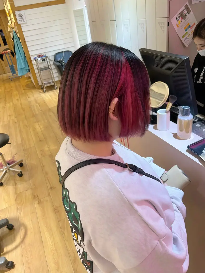 ショート 【ブリーチなし Wカラー】園田圭真のヘアスタイル