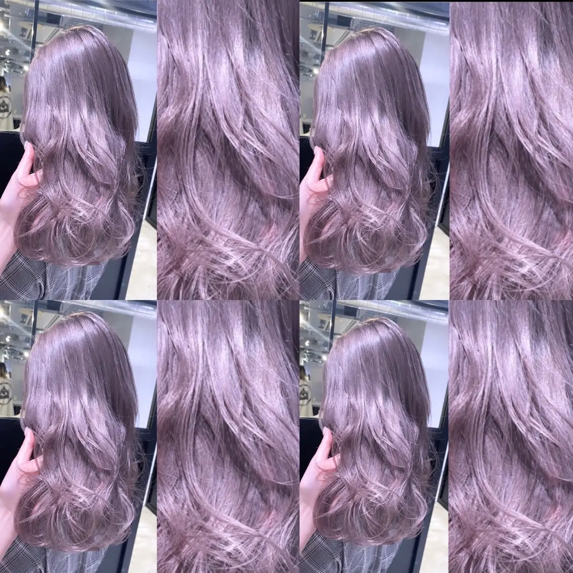 セミロング カラー ヘアアレンジ 🧸ブリーチ特化/前 髪/しょうじりか🎀のヘアスタイル