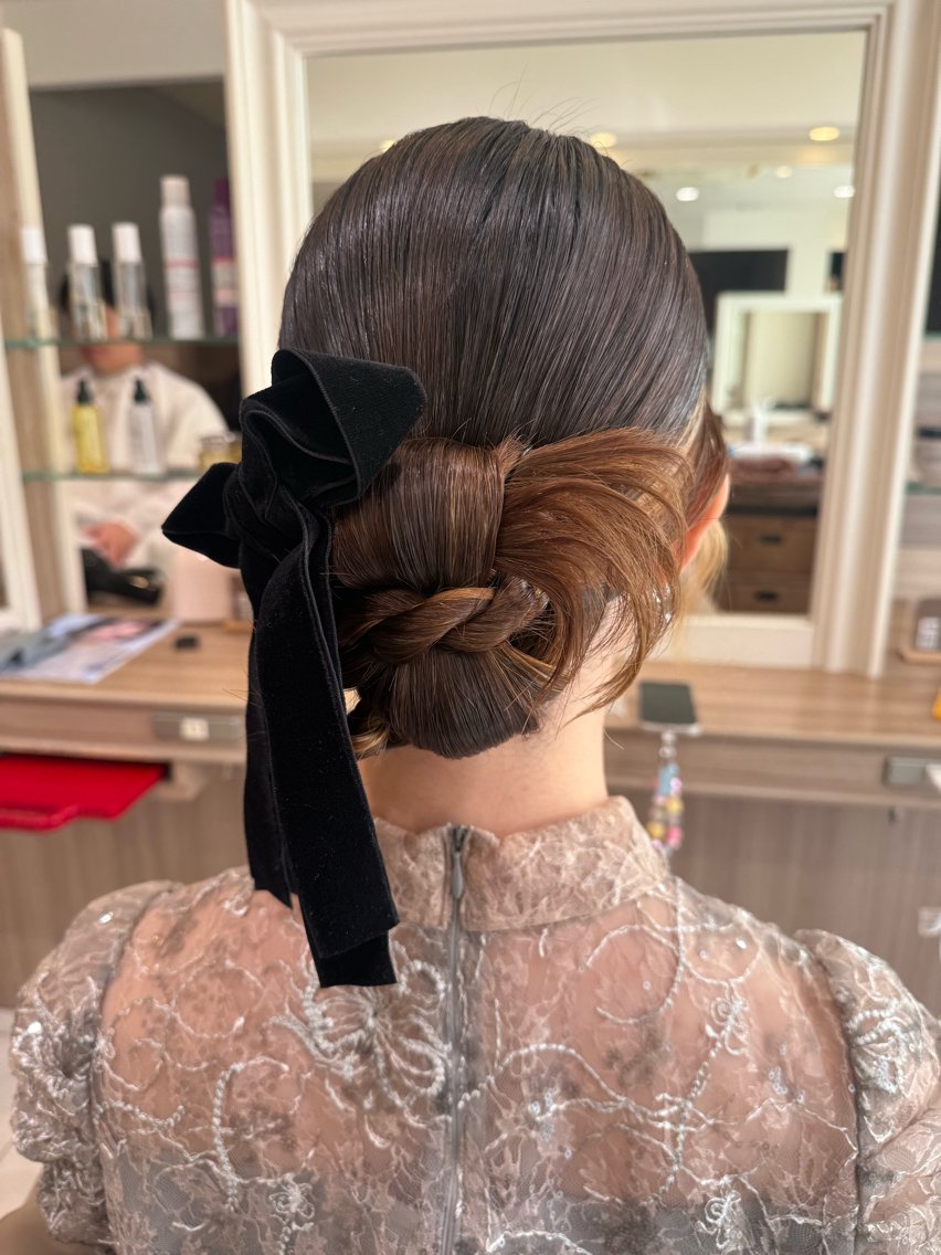 ロング ヘアアレンジ ヘアセット 韓国ヘアメイク🎀/ 縮毛矯正✨山本媛香のヘアスタイル