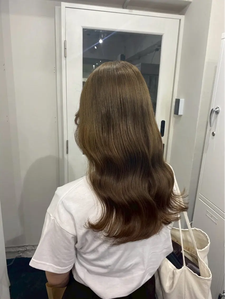 🧸【大人かわいい♡】ブラウン系ワンカラー +艶トリートメント🗝️の写真