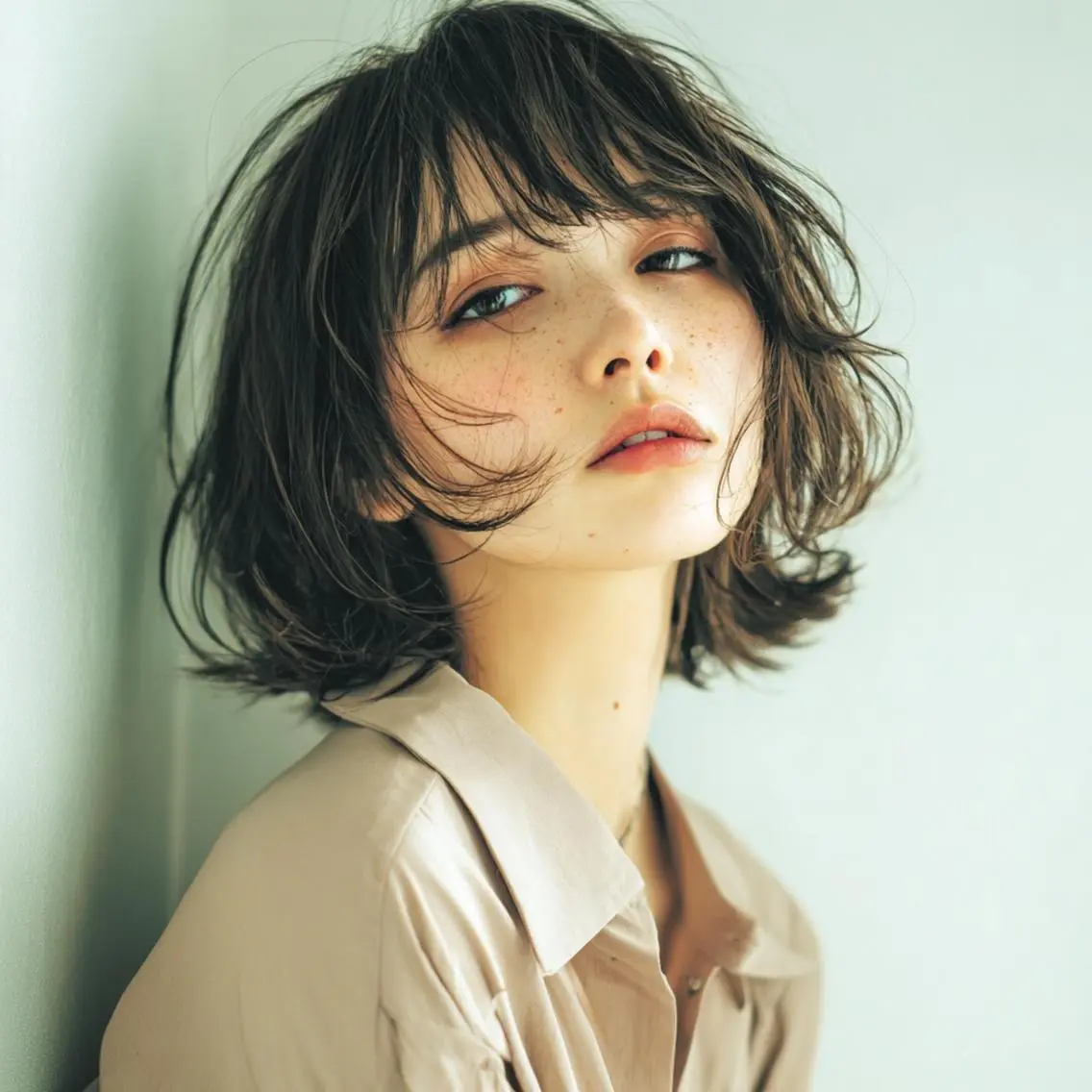 🥉【もこもこヘアケアコース】透明感イルミナカラー＋似合わせカット＋マーブ泡パック✨の写真
