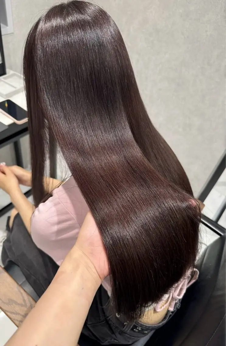 ロング ヘアカラー つむぎ/ヘアメ🤍 艶髪/グレージュのマツエク・マツパデザイン