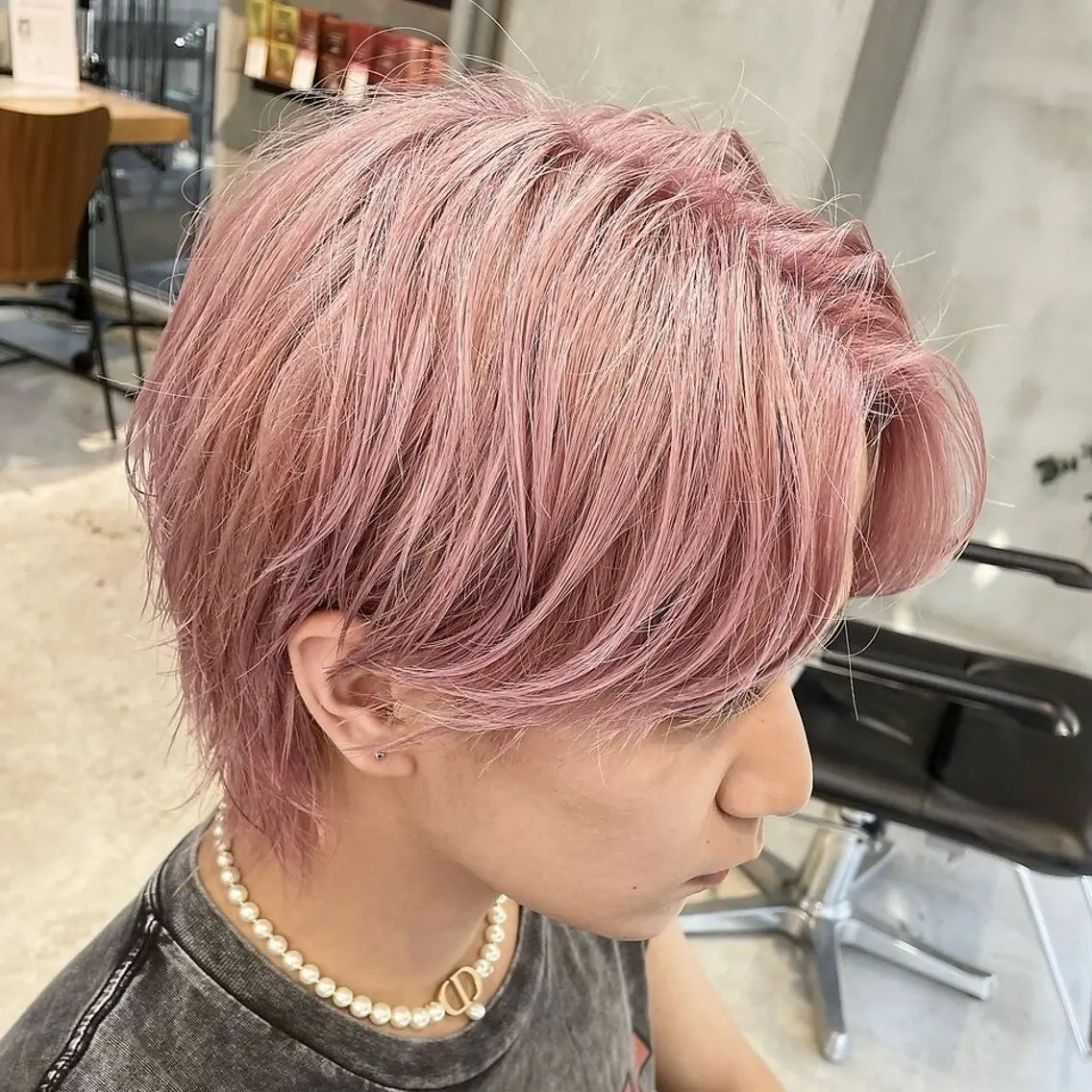 カラー メンズ センターパート マッシュ メンズパーマ プードルパーマ メンズツイストパーマ ヘアカラー 仙台メンズパーマ/ fifth/丸山佳叶のヘアスタイル