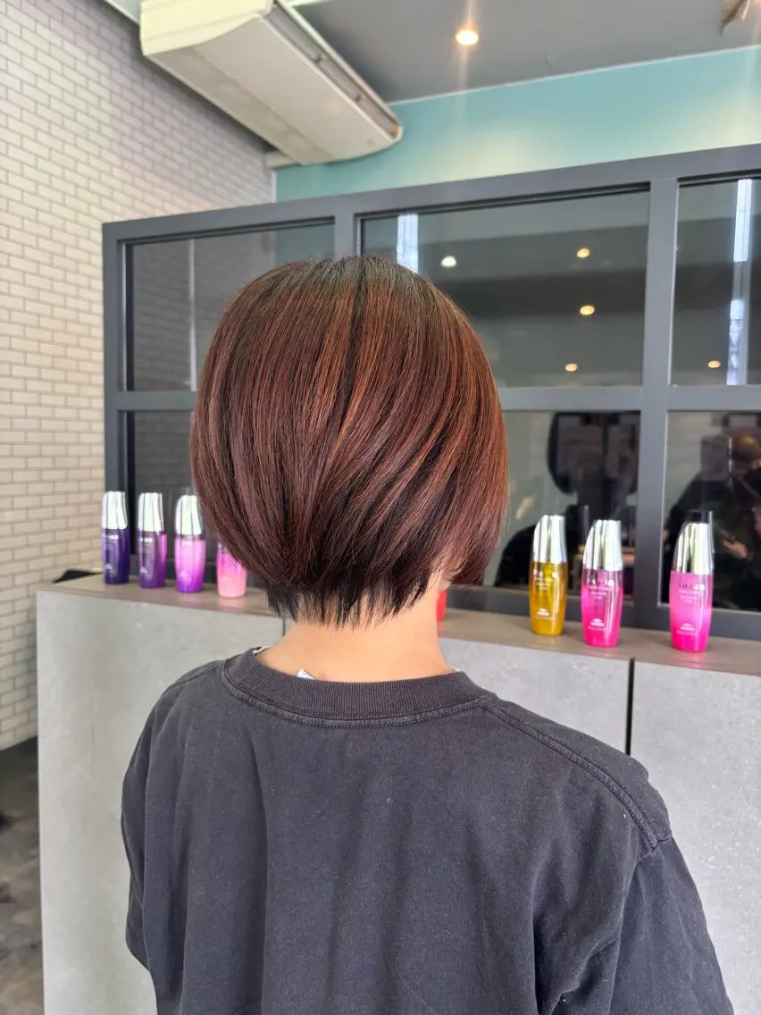 ショート ショートボブ ボブ ショートヘア カット 古田 穂香/似合わせカラーのヘアスタイル