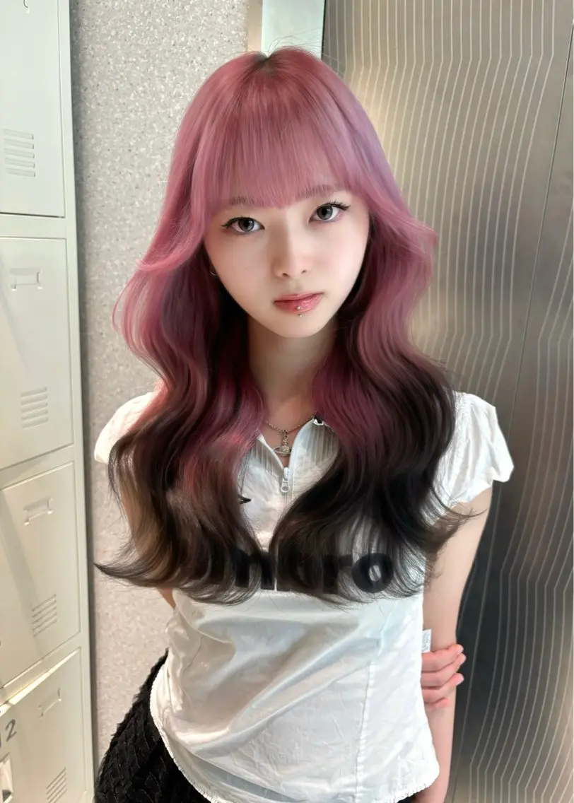 ロング カラー ヘアアレンジ 透明感カラー レイヤーカット ヘアカラー トリートメント 香月 元希のヘアスタイル
