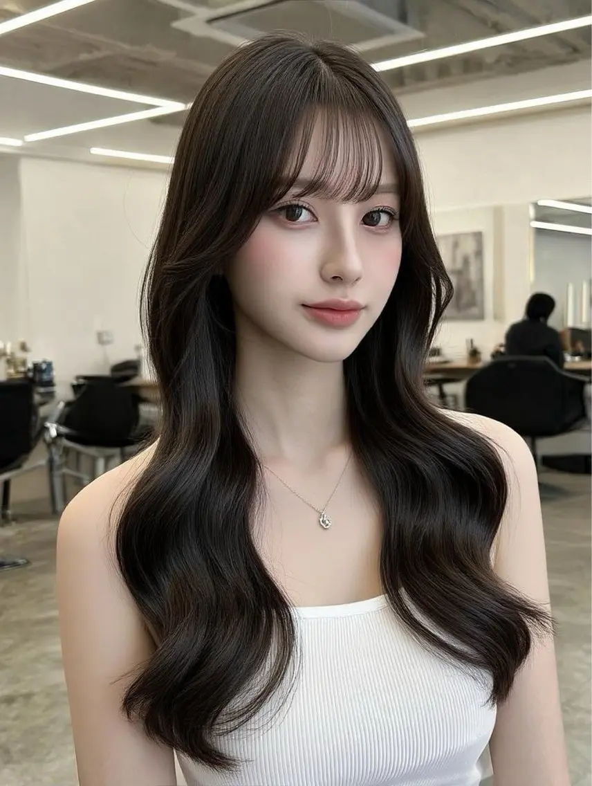 ロング カット ヘアカラー トリートメント 髪質改善/透明感 /艶髪/Yuna💛のヘアスタイル