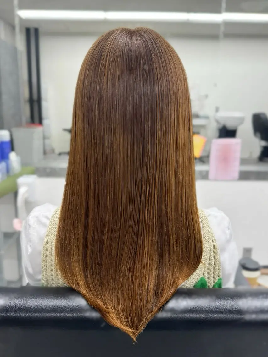 セミロング 卒業式のヘアスタイル トリートメント 酸熱トリートメント 髪質改善メニュー 長井 美佐子のヘアスタイル