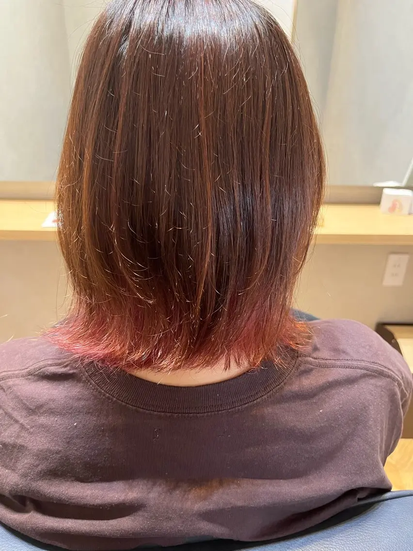 ミディアム カラー 💜N°大分💜 三浦のヘアスタイル