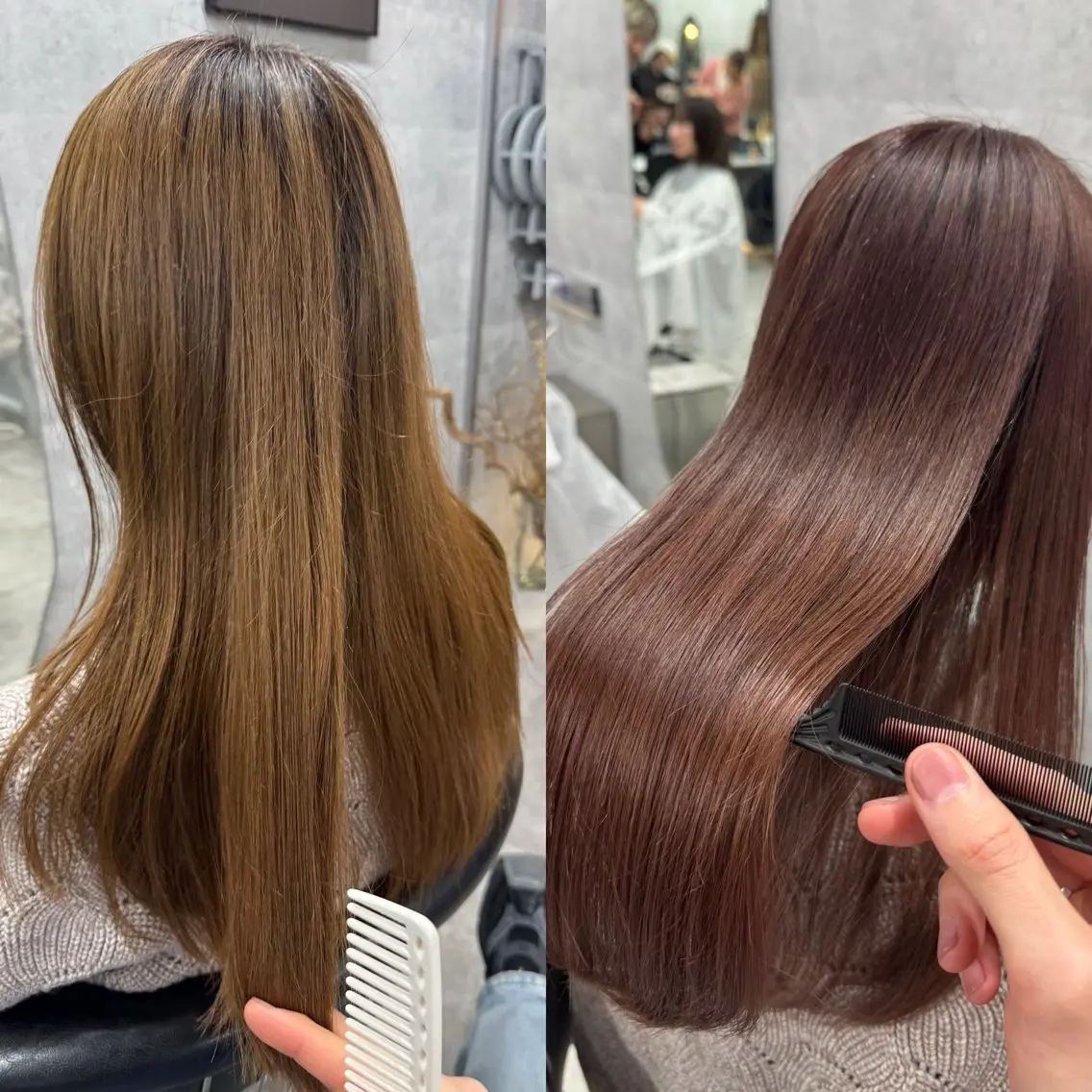 ロング カラー カット ヘアカラー トリートメント You/透明感カラー レイヤーカット/ボブのヘアスタイル