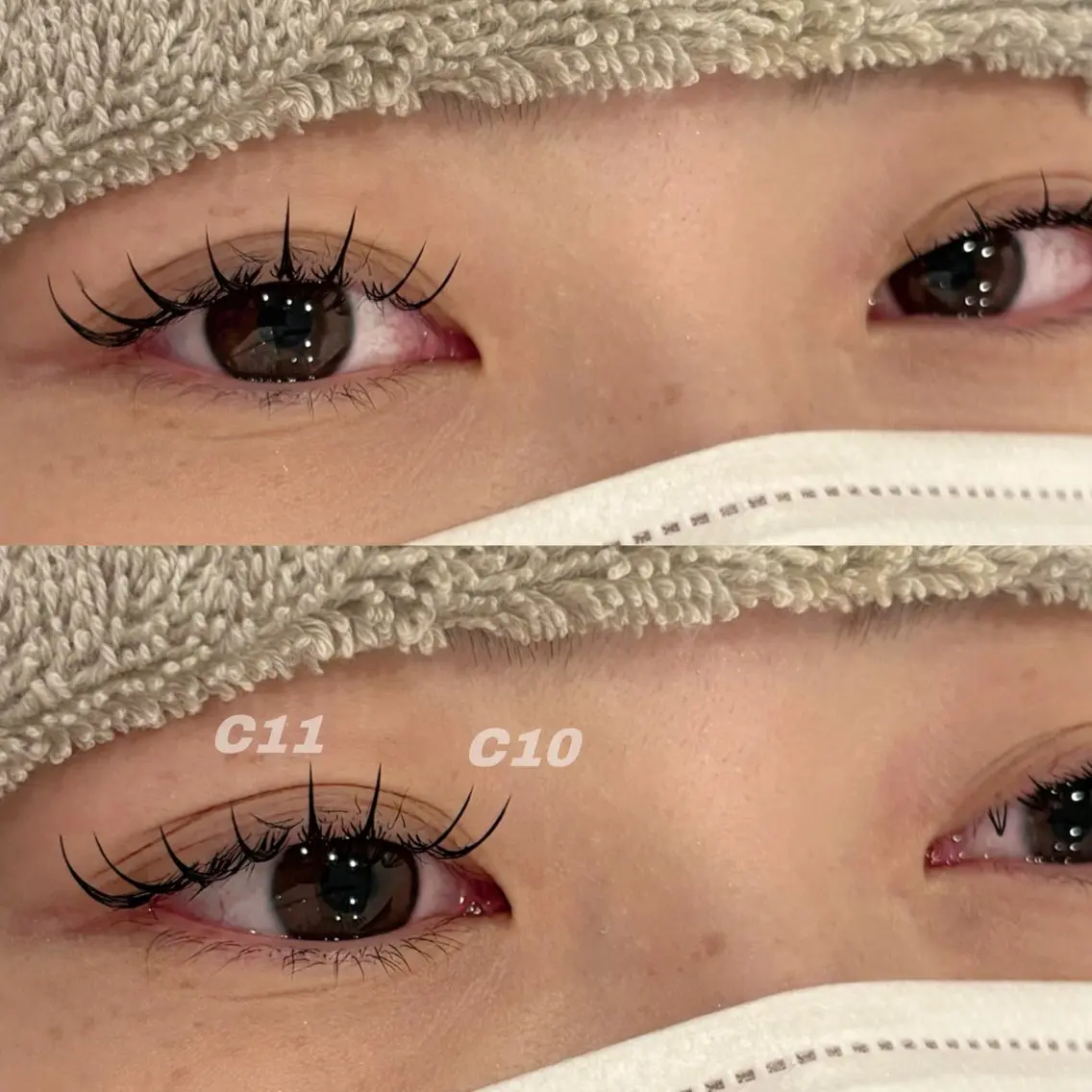 マツエク・マツパ 束感まつ毛 Cカール フラットラッシュ Eye ELSA lash栄店の眉毛・アイブロウイメージ
