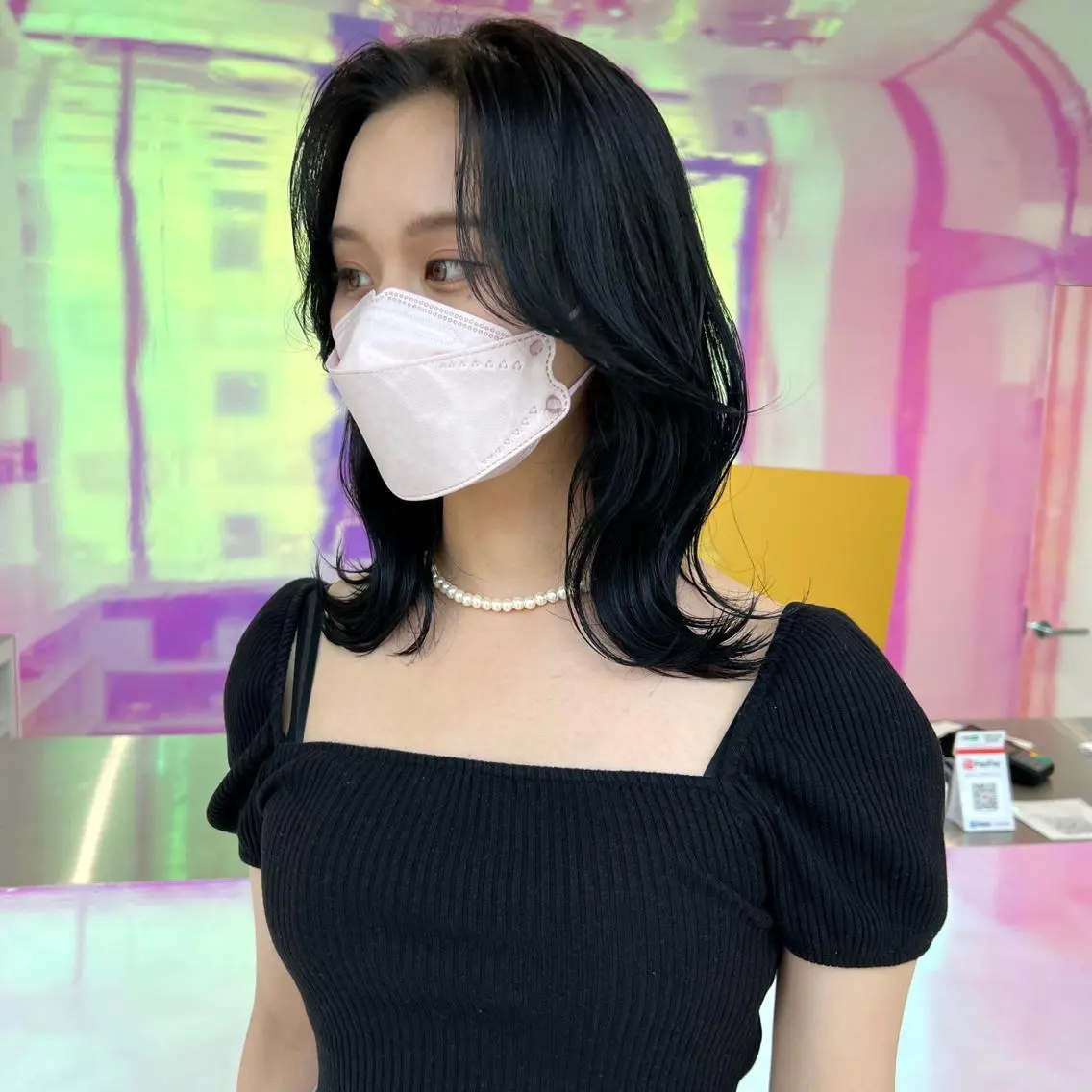 ミディアム カラー パーマ ヘアアレンジ メンズ キッズ ネイル マツエク・マツパ アイブロウ くびれヘア レイヤーカット KANAMI 🌏のヘアスタイル
