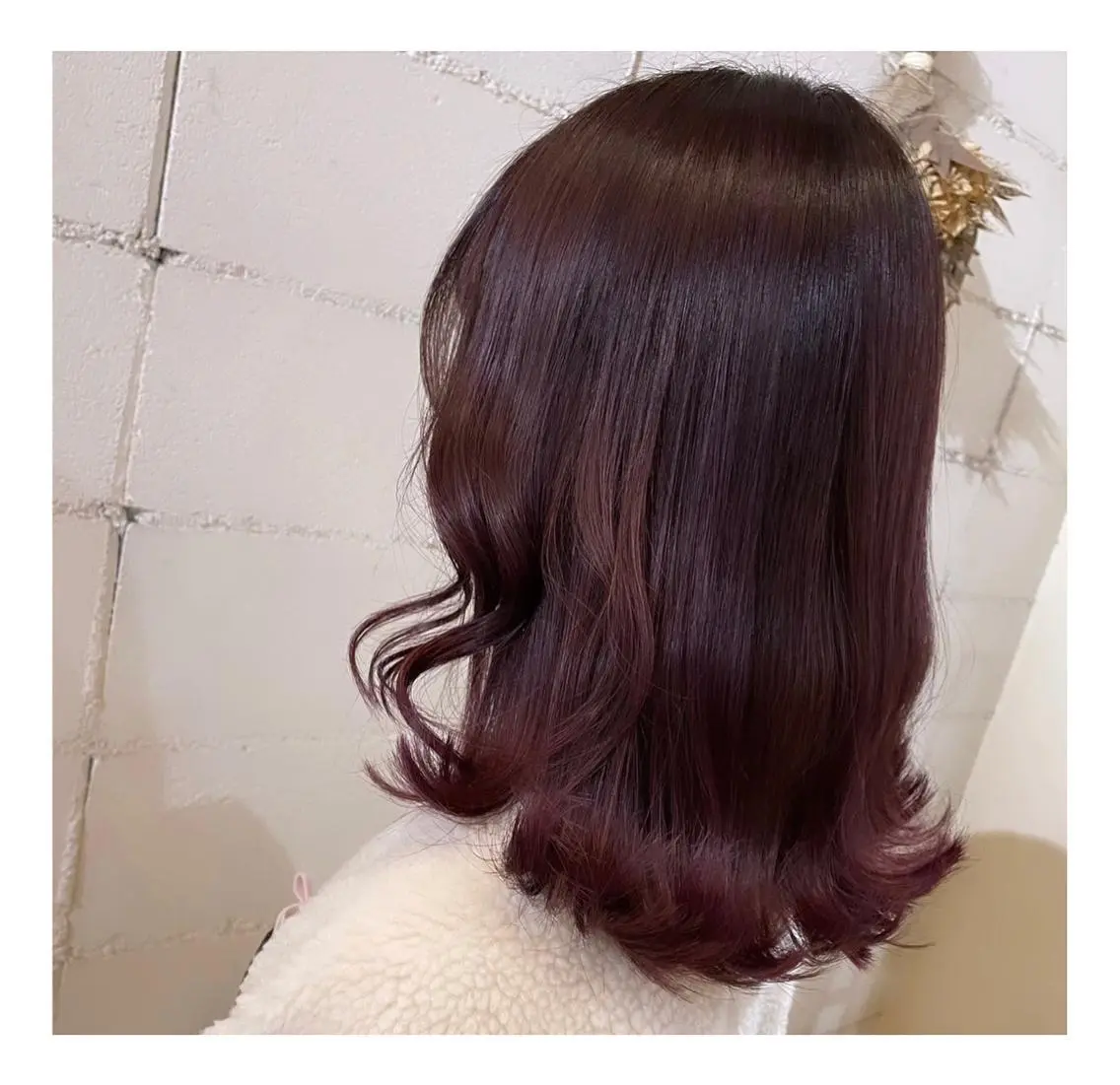 ミディアム カラー ブリーチ カシス ヘアカラー トリートメント ❁⃘ ち だ り さ ❁⃘のヘアスタイル