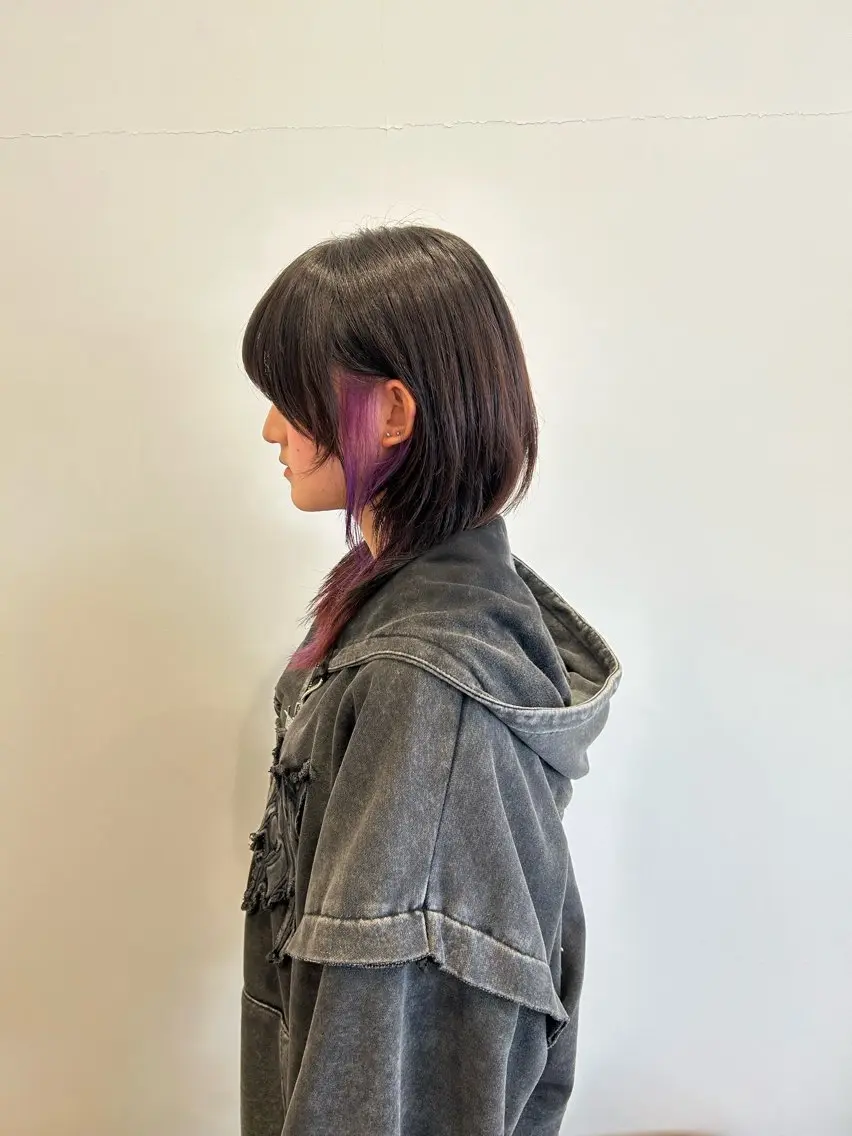 セミロング カラー くご井 大介のヘアスタイル