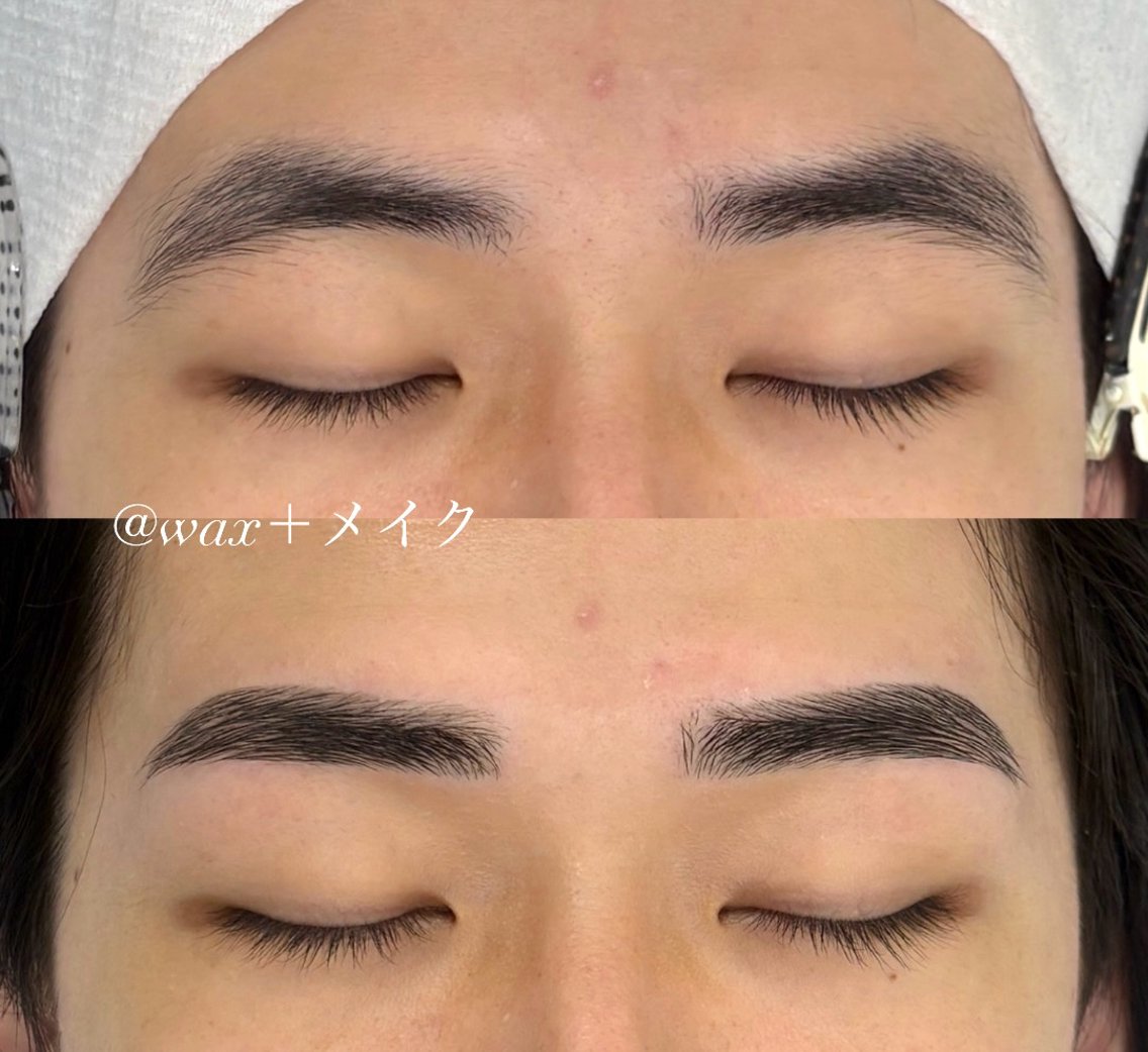 メンズ アイブロウ ワックス脱毛 眉カット その他(アイブロウ) 黄金比ナチュラル骨眉 / momoka🐈のマツエク・マツパデザイン