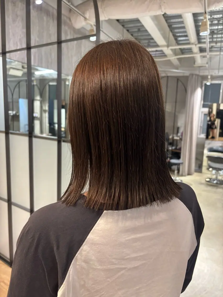 cut＋4step treatment 🩵の写真