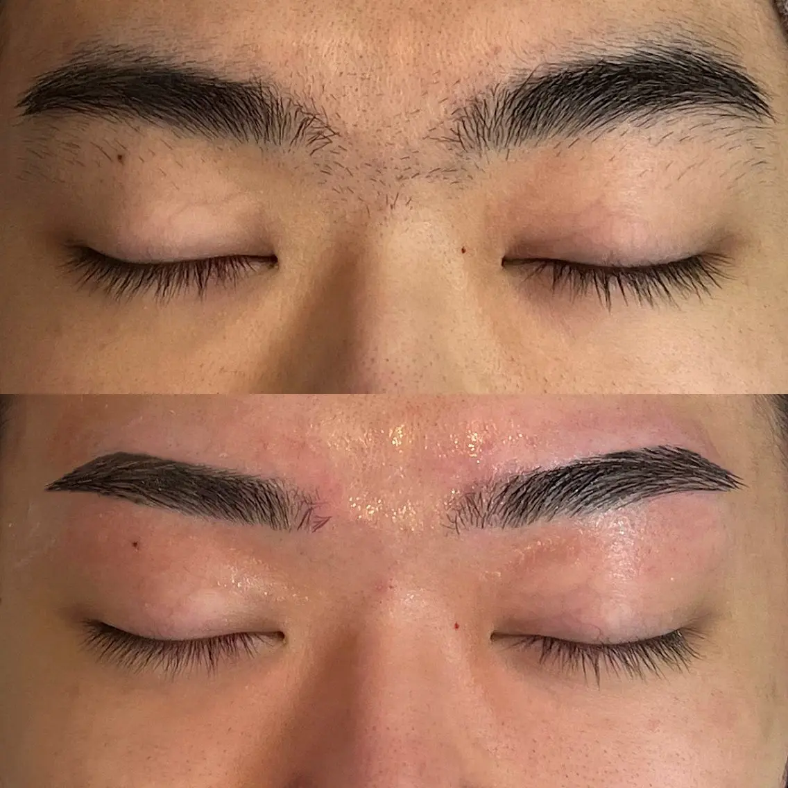 メンズ アイブロウ ワックス脱毛 眉カット BINANDO 桑原の眉毛・アイブロウイメージ