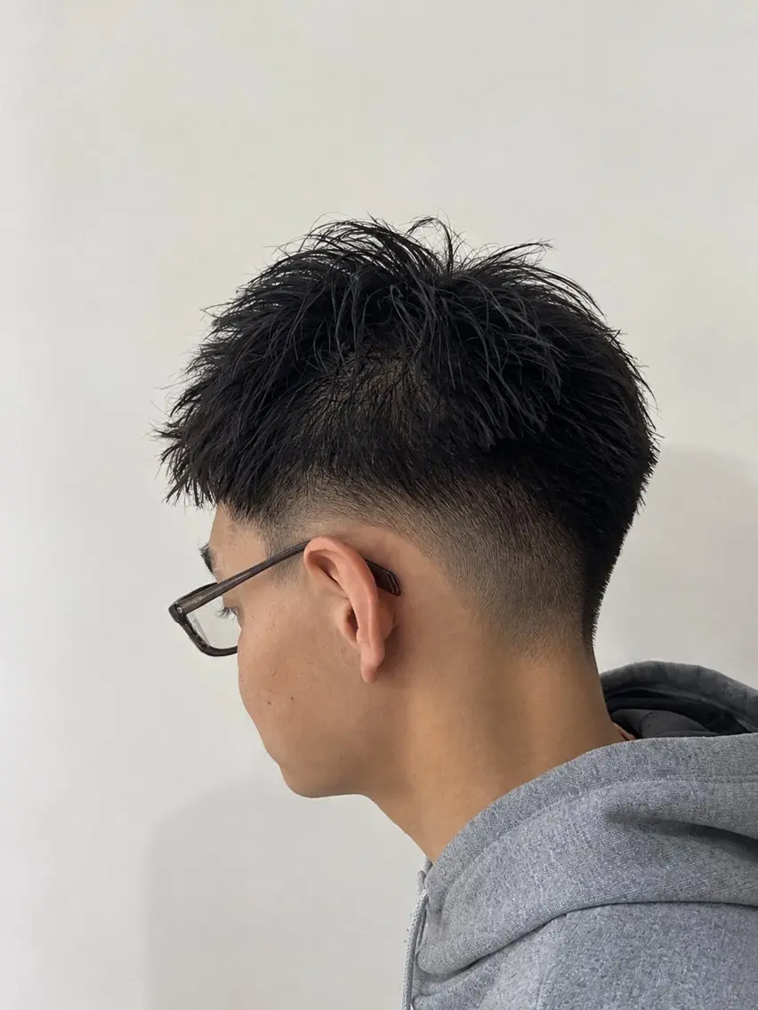 ショート メンズ メンズパーマ メンズショート ショートヘア 的場 勇唯翔のヘアスタイル