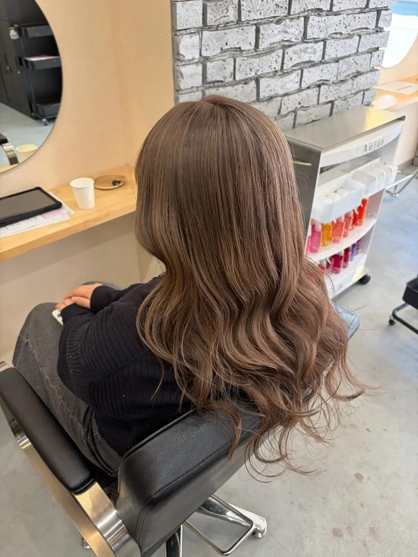 ロング カラー ヘアカラー 🎀透明感カラー /似合わせカット🎀のヘアスタイル