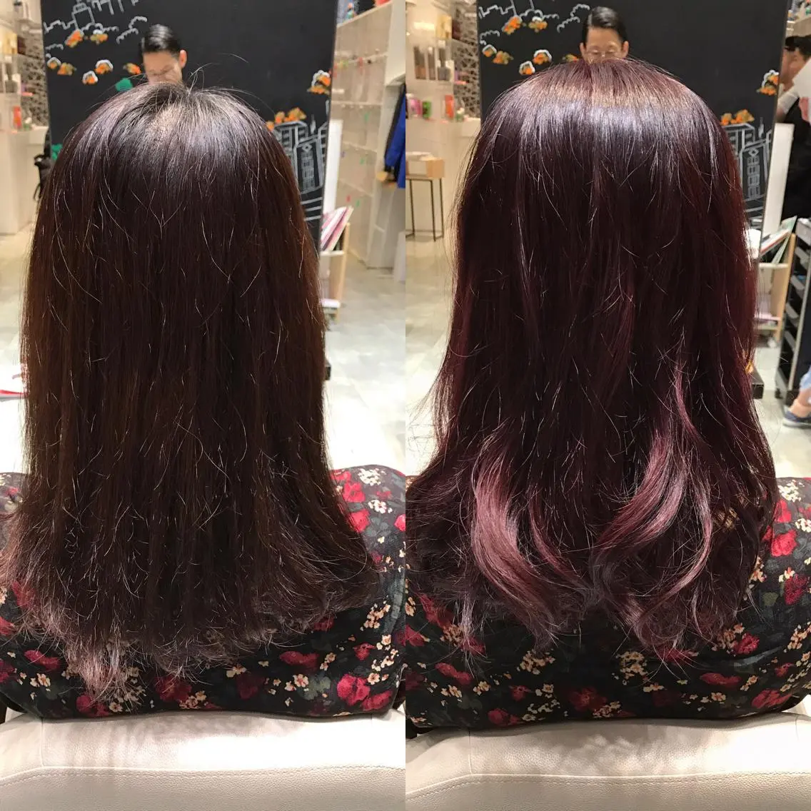 ショート ミディアム セミロング ロング カラー ピンクカラー ピンクパープル パープルカラー 代表 KANZOのエステ・リラクイメージ