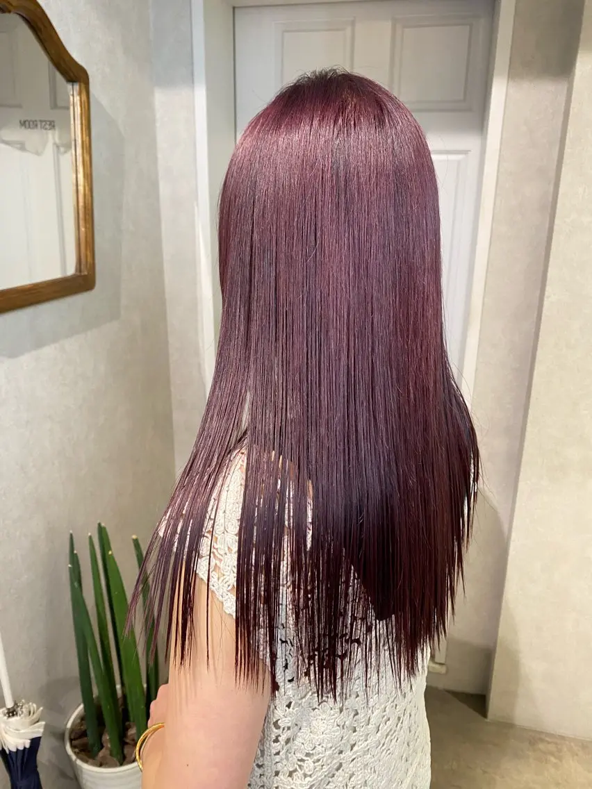 ロング ヘアカラー 透明感カラー🫧🎀 まりなのヘアスタイル