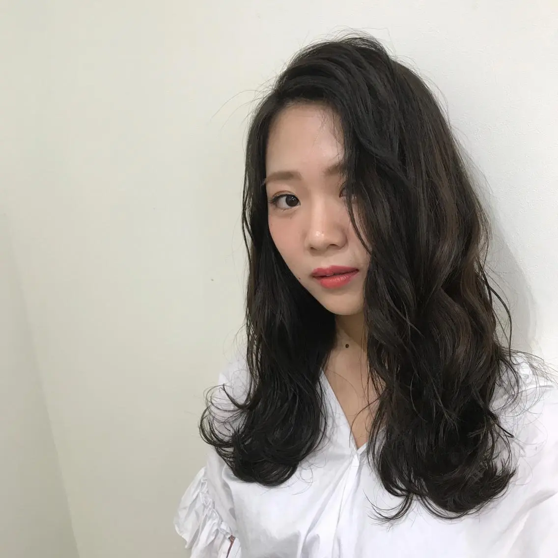 ロング カラー アッシュ ブルーカラー ブルーアッシュ レイヤー/顔周り /AKARIのヘアスタイル