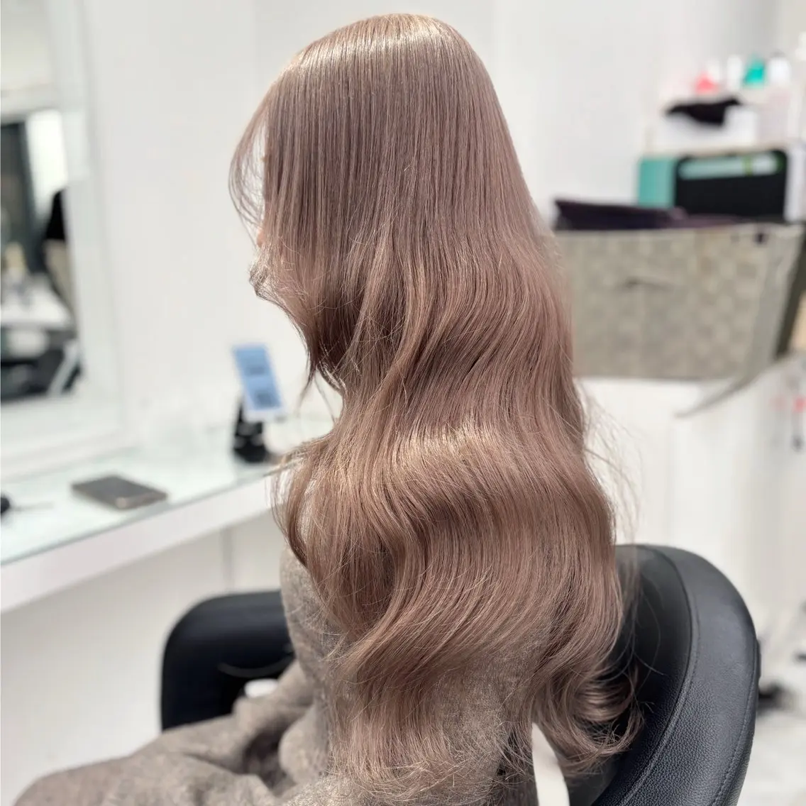ロング カラー ヘアカラー トリートメント 💖ミルクティー💖 あかり💖のヘアスタイル