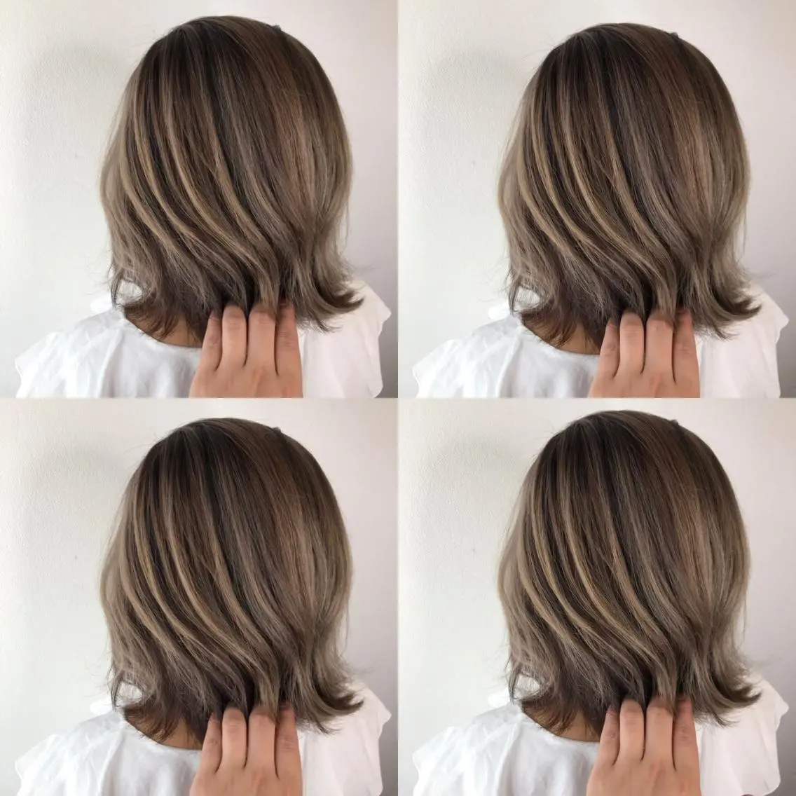 ショート カラー バレイヤージュ ベージュカラー ミルクティーベージュ レイヤーカット ヘアカラー 似合わせ/ カラー.岡田友仁のヘアスタイル