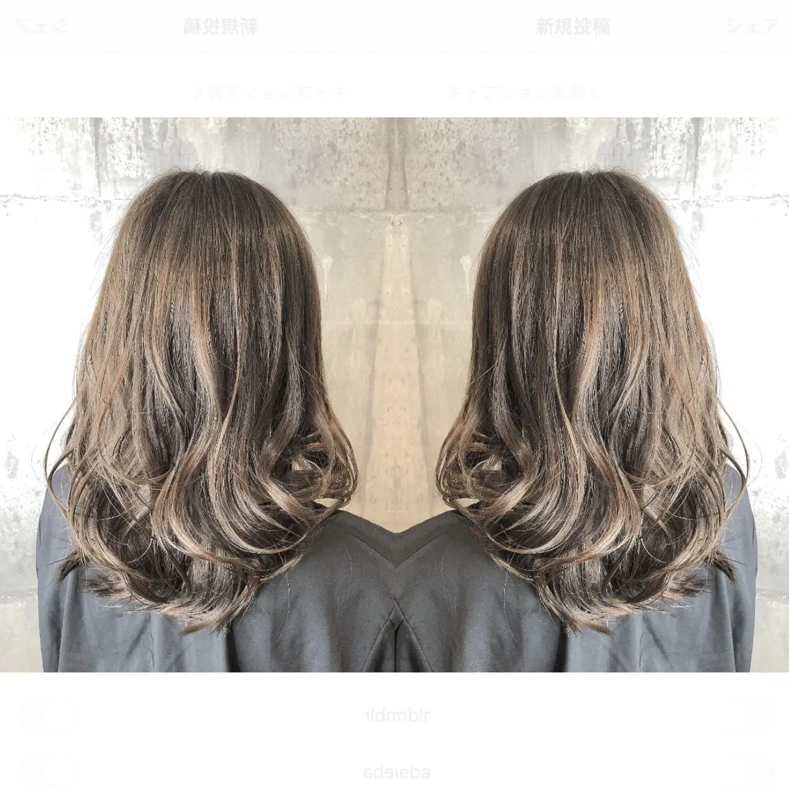ミディアム カラー パーマ ヘアアレンジ メンズ キッズ ネイル マツエク・マツパ ヘアカラー EnBlesS西宮 マンツーマン神道有基のヘアスタイル