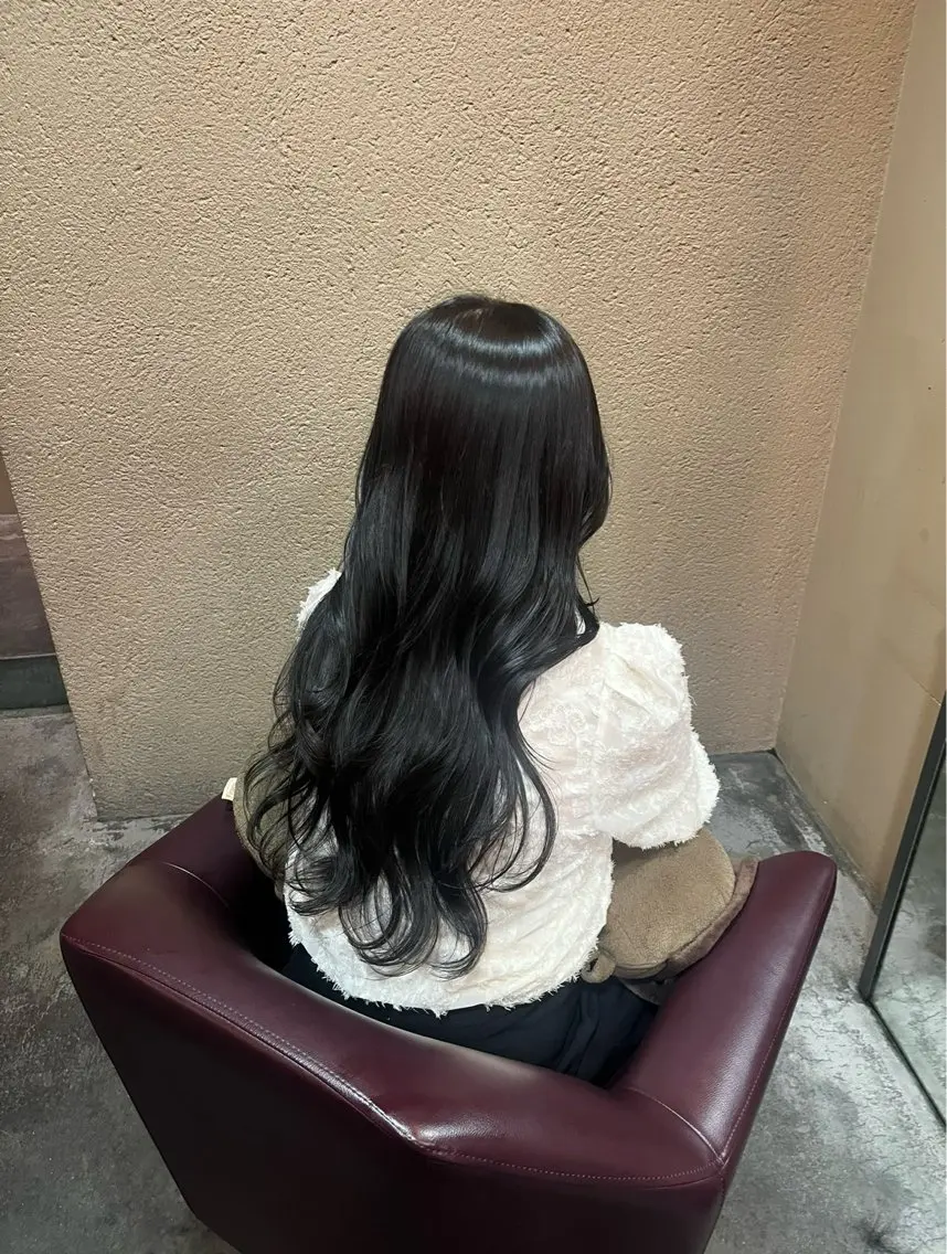 カラー ダークグレー ダークグレージュ グレージュ reúna rikoのヘアスタイル