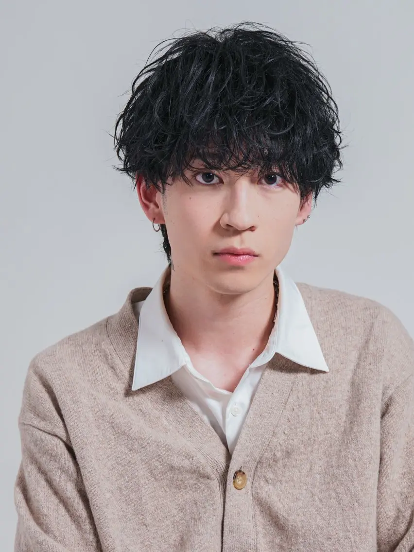 ミディアム ミディアムパーマ カット パーマ 木村 介威のヘアスタイル