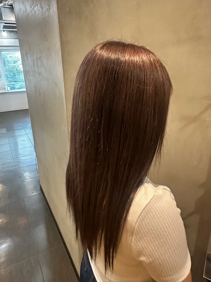 ロング カラー ヘアカラー トリートメント ヤマダ アオイのヘアスタイル