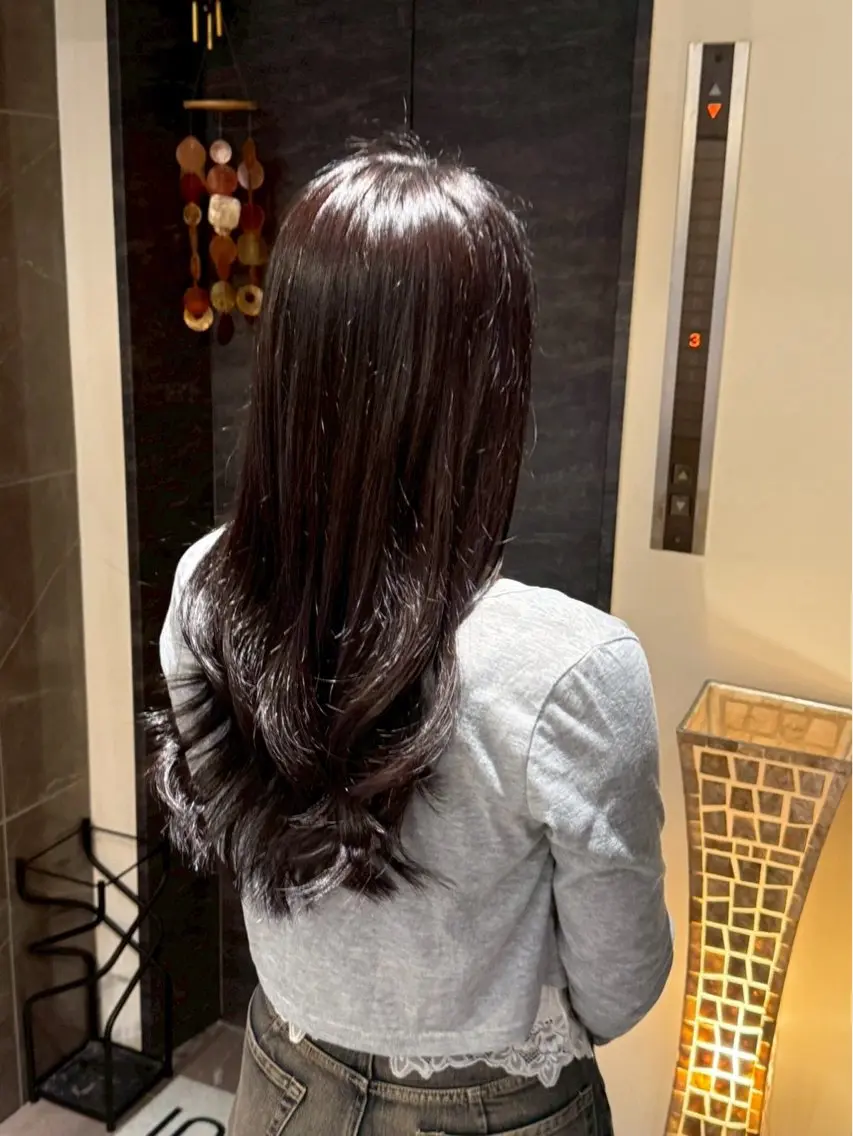 ロング カラー 透明感カラー バイオレットカラー 💎美髪🫧Emma 🎀カラーモデル募集のヘアスタイル