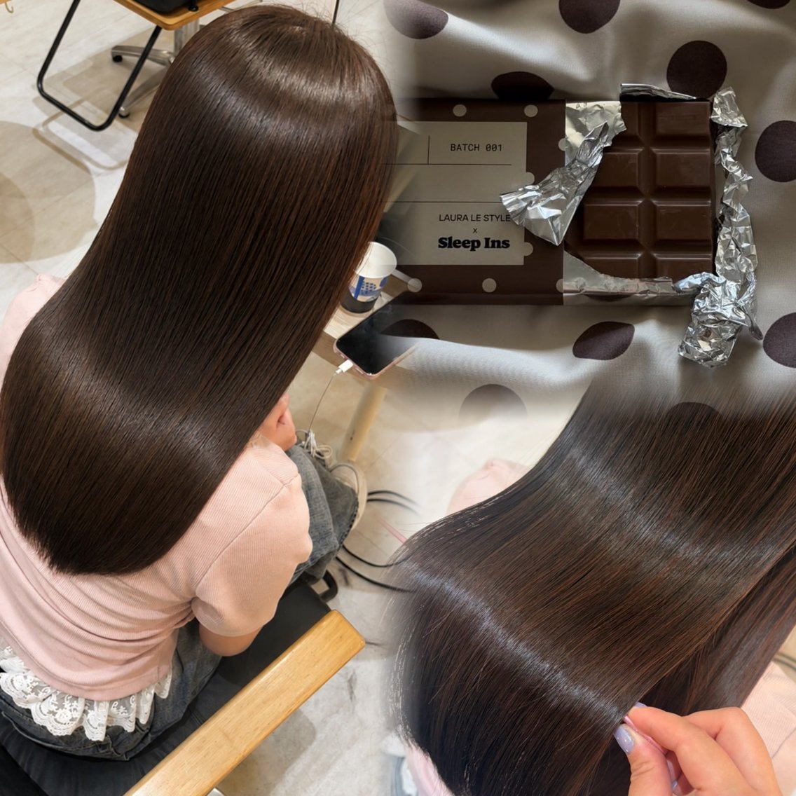 ロング カラー 透明感カラー 顔まわりレイヤー 顔周りカット 髪質改善 レイヤーカット Asumi🫧トリー トメント持続No1のヘアスタイル