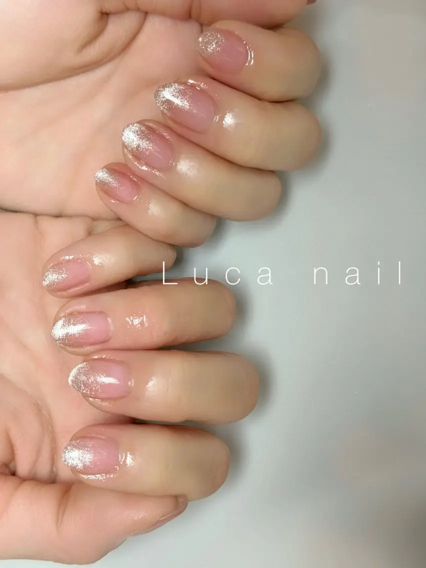 ネイル グラデーション マグネットネイル ワンカラーネイル Luca nailのネイルデザイン