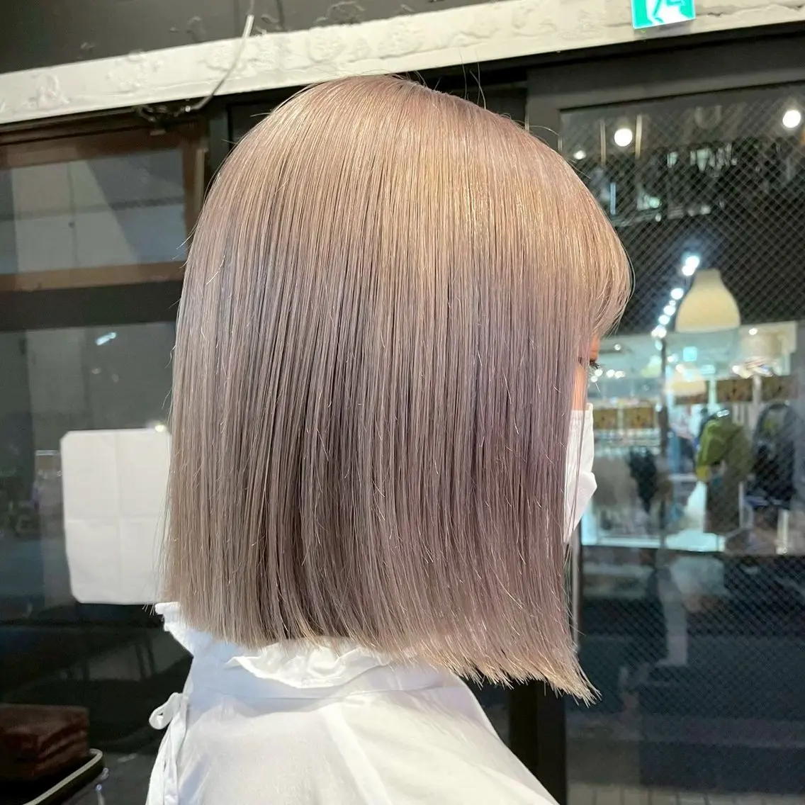 ショート カラー ヘアカラー トリートメント ✨傷ませないカラー ✨美髪矯正✨レオンのヘアスタイル