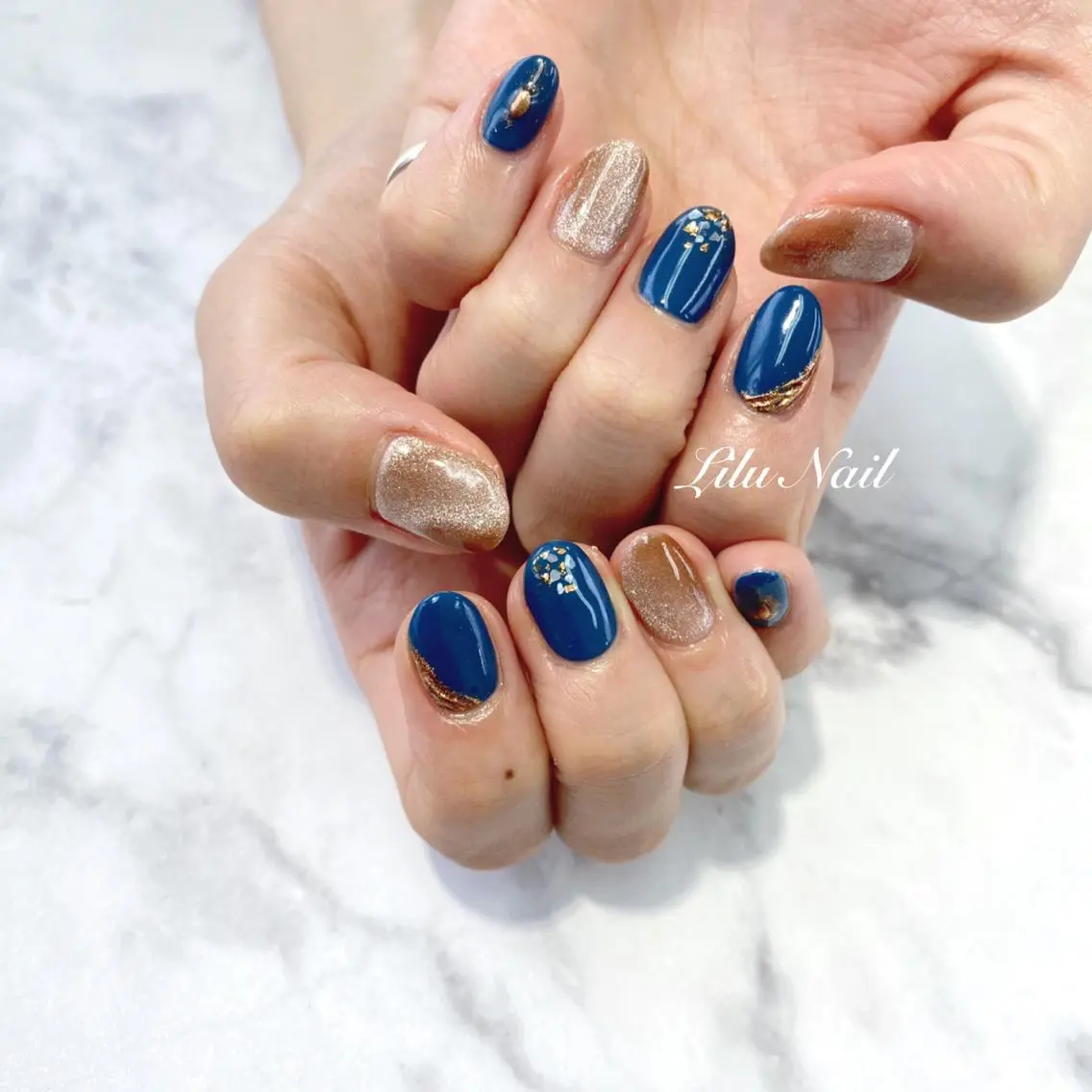 ネイル ニュアンスネイル モチの良さ◉ フィルインネイル♡のネイルデザイン