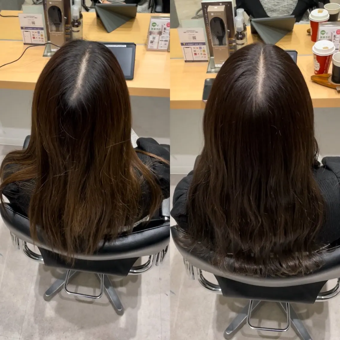 ミディアム カラー ケアカラー トリートメント 髪質改善ヘアケア 艶髪特化/上田のヘアスタイル