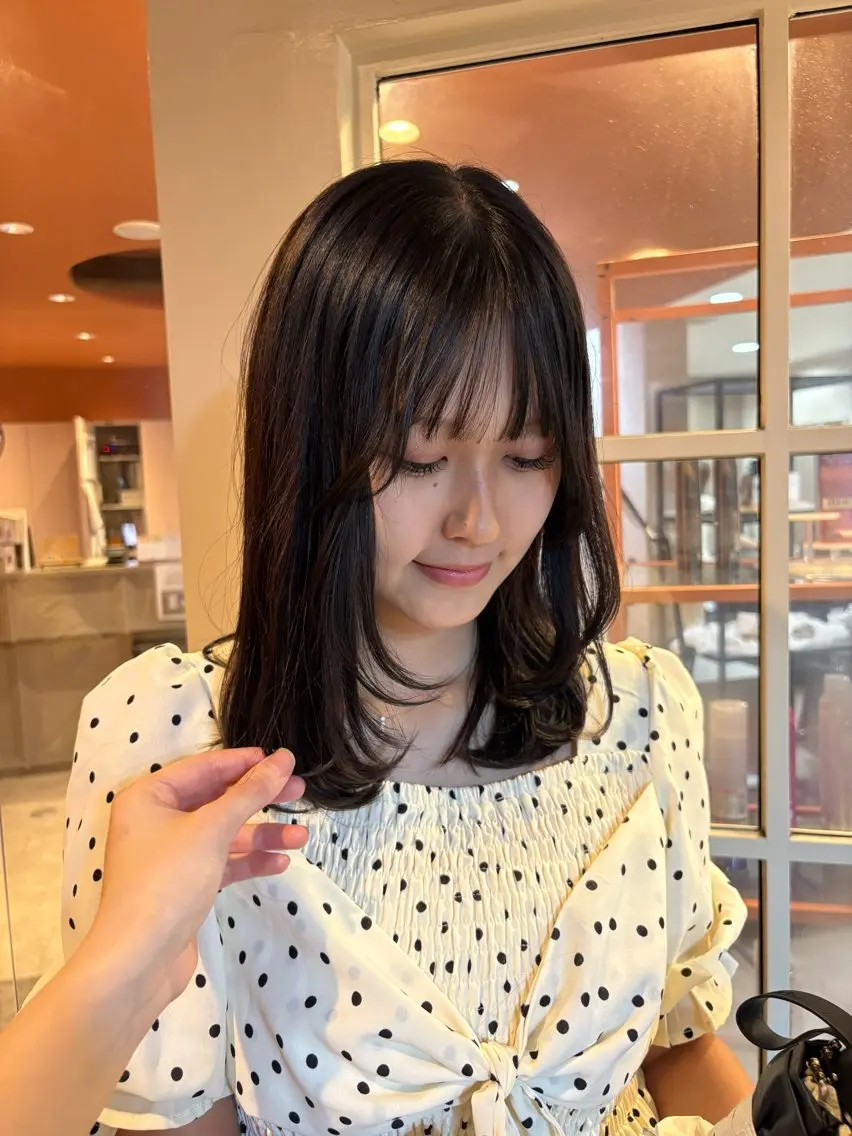 カラー グレージュ ラベンダーカラー ラベンダーグレージュ ラベンダーグレー カット ヘアカラー トリートメント Keina/レイヤー /柔らかカラー🍀のヘアスタイル