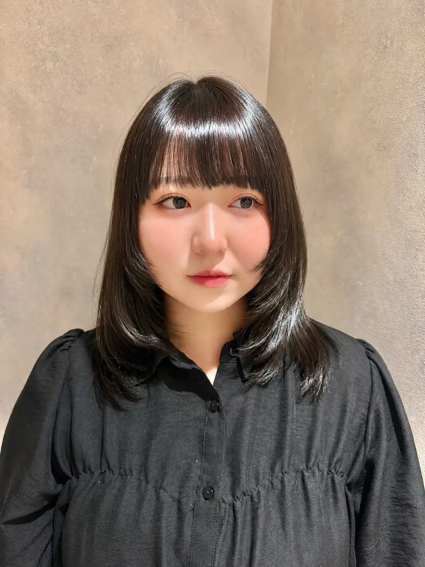 【リピーター様限定👤🩵】【カット✂️➕韓国風ワンカラー🇰🇷🩵】¥8,800の写真