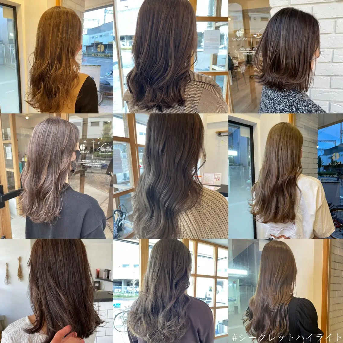 ミディアム カラー ヘアアレンジ ハイライトカラー ハイライト 🎗秋山勇/ GEAR.代表のヘアスタイル