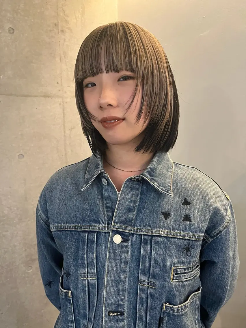 ショート ボブ 顔まわりレイヤー レイヤーカット ウルフカット レイヤーカット\ウル フ　chinatsuのヘアスタイル